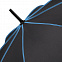 Зонт-трость Seam, голубой с логотипом в Астрахани заказать по выгодной цене в кибермаркете AvroraStore
