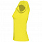 Футболка женская MELROSE 150 с глубоким вырезом, лимонно-желтая с логотипом в Астрахани заказать по выгодной цене в кибермаркете AvroraStore