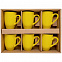 Набор кружек Good Morning c покрытием софт-тач, желтый с логотипом в Астрахани заказать по выгодной цене в кибермаркете AvroraStore