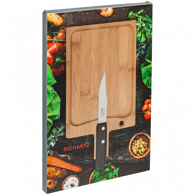 Разделочная доска и нож для стейка Steak с логотипом в Астрахани заказать по выгодной цене в кибермаркете AvroraStore