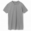 Рубашка поло мужская PHOENIX MEN, серый меланж с логотипом в Астрахани заказать по выгодной цене в кибермаркете AvroraStore