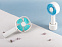 Портативный вентилятор Rombica FLOW Handy Fan I White с логотипом в Астрахани заказать по выгодной цене в кибермаркете AvroraStore