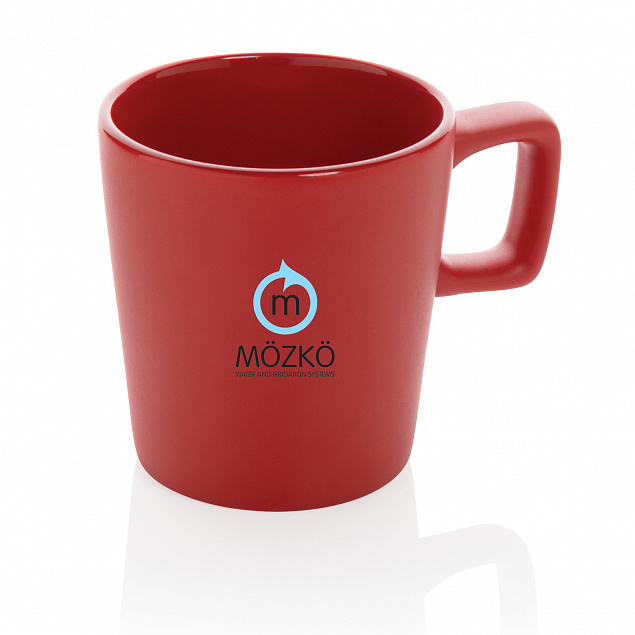 Керамическая кружка для кофе Modern с логотипом в Астрахани заказать по выгодной цене в кибермаркете AvroraStore