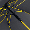 Зонт-трость с цветными спицами Color Style, желтый с логотипом в Астрахани заказать по выгодной цене в кибермаркете AvroraStore