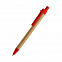 Шариковая ручка NATURAL BIO - Красный PP с логотипом в Астрахани заказать по выгодной цене в кибермаркете AvroraStore