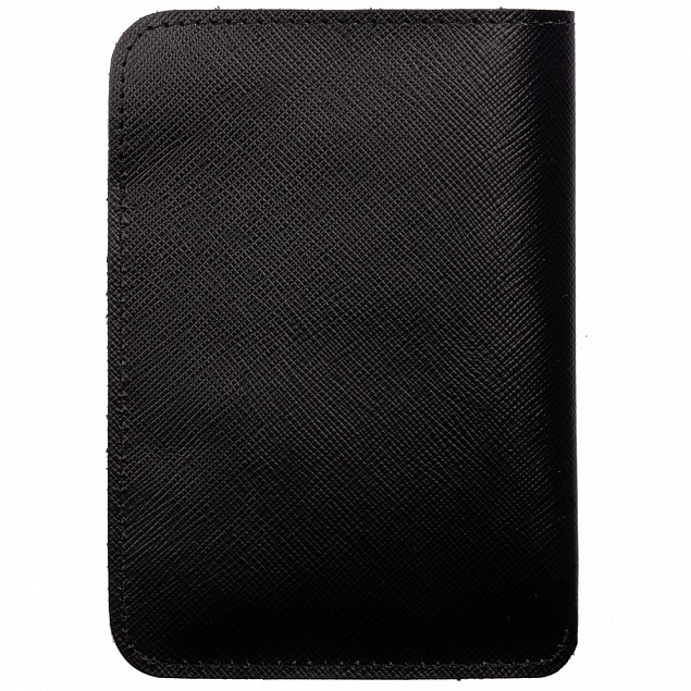 Чехол для паспорта Linen, черный с логотипом в Астрахани заказать по выгодной цене в кибермаркете AvroraStore