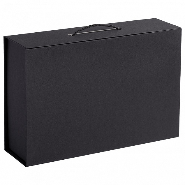 Коробка Case, подарочная, черная с логотипом в Астрахани заказать по выгодной цене в кибермаркете AvroraStore