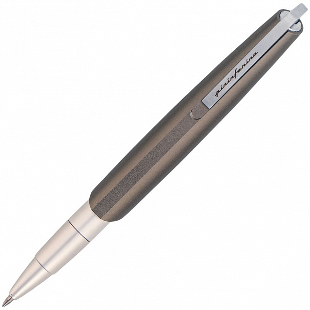 Шариковая ручка PF Go, серая с логотипом в Астрахани заказать по выгодной цене в кибермаркете AvroraStore