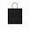 Пакет бумажный HAYA, Черный с логотипом в Астрахани заказать по выгодной цене в кибермаркете AvroraStore