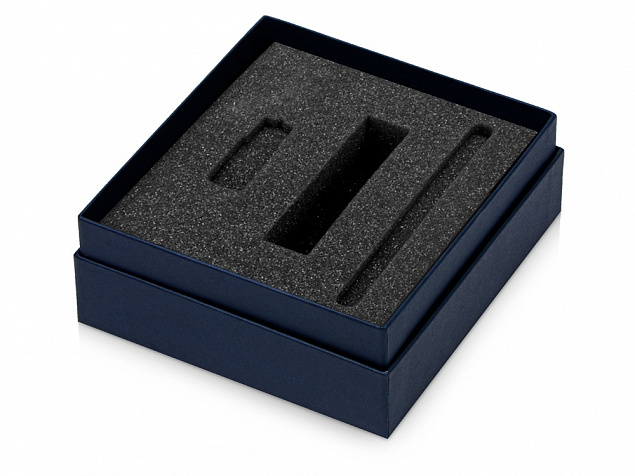 Коробка с ложементом Smooth M для зарядного устройства, ручки и флешки с логотипом в Астрахани заказать по выгодной цене в кибермаркете AvroraStore