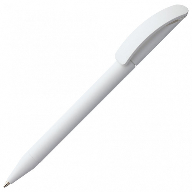 Ручка шариковая Prodir DS3 TMM-X, белая с логотипом в Астрахани заказать по выгодной цене в кибермаркете AvroraStore