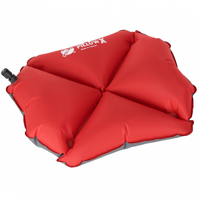 Надувная подушка Pillow X, красная с логотипом в Астрахани заказать по выгодной цене в кибермаркете AvroraStore